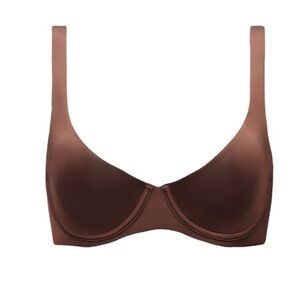 CUUP THE SCOOP MICRO Bra Size 34C Brown Espresso Color NWT